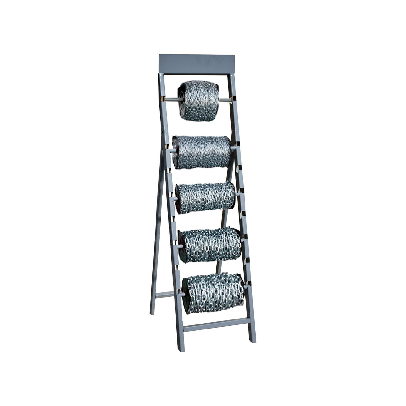 Espositore completo per catene con 5 rotoli