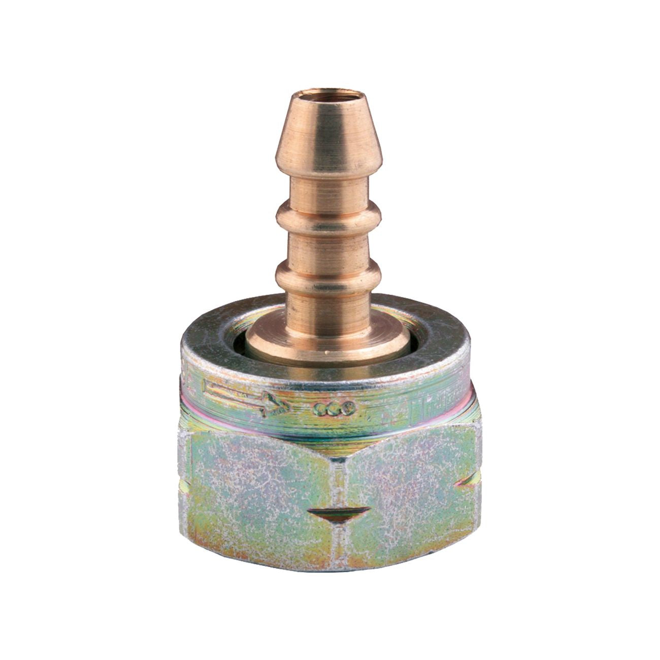 Raccordo portagomma + dado 1/2 f sx x 10 per gpl - 6 pz