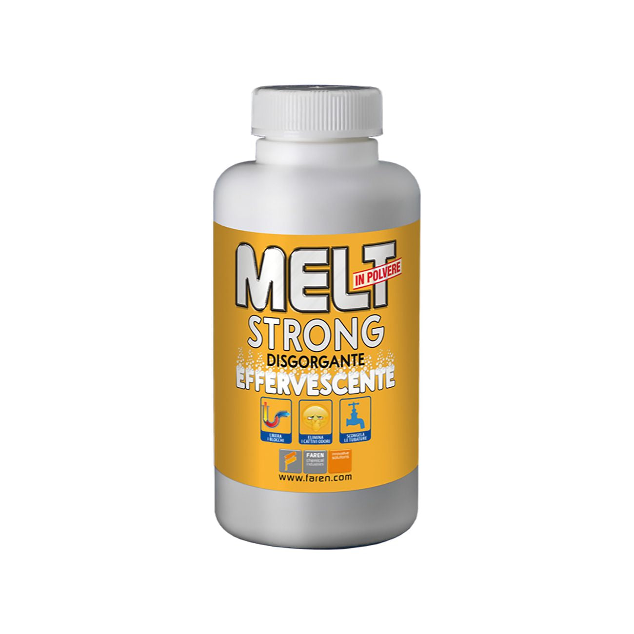 Disgorgante effervescente in polvere 'melt strong' gr 600EN - 12 pz