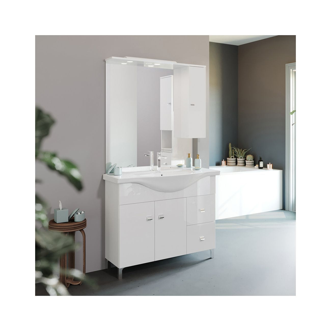 Mobile bagno 'smart 105' base 106 x 50 x h.88