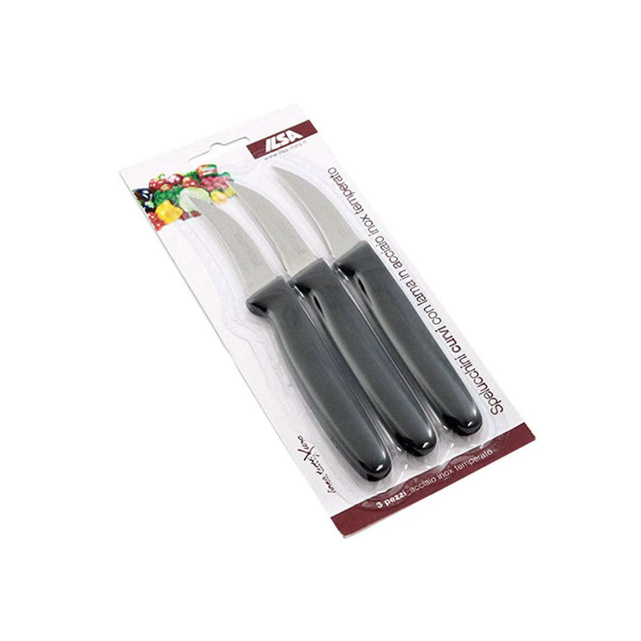 Blister 3 Spelucchi Curvi Inox M.Pol.2270B