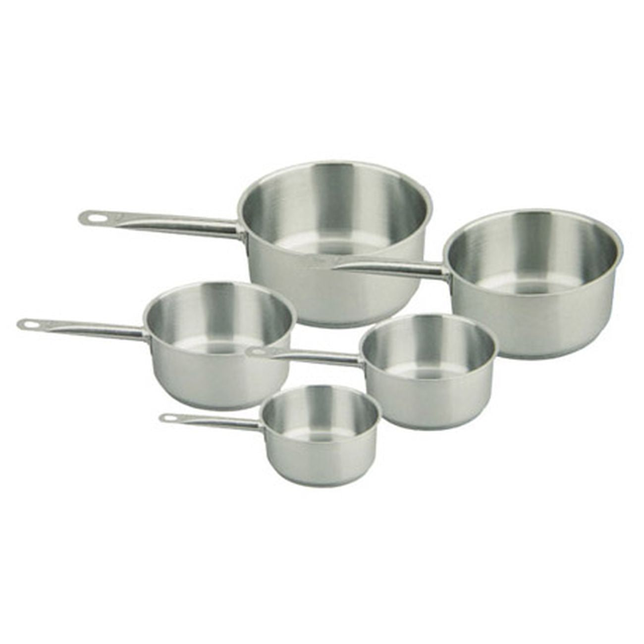 Set 5 Casseruole Inox 1/M Cm  12-14-16-18-20