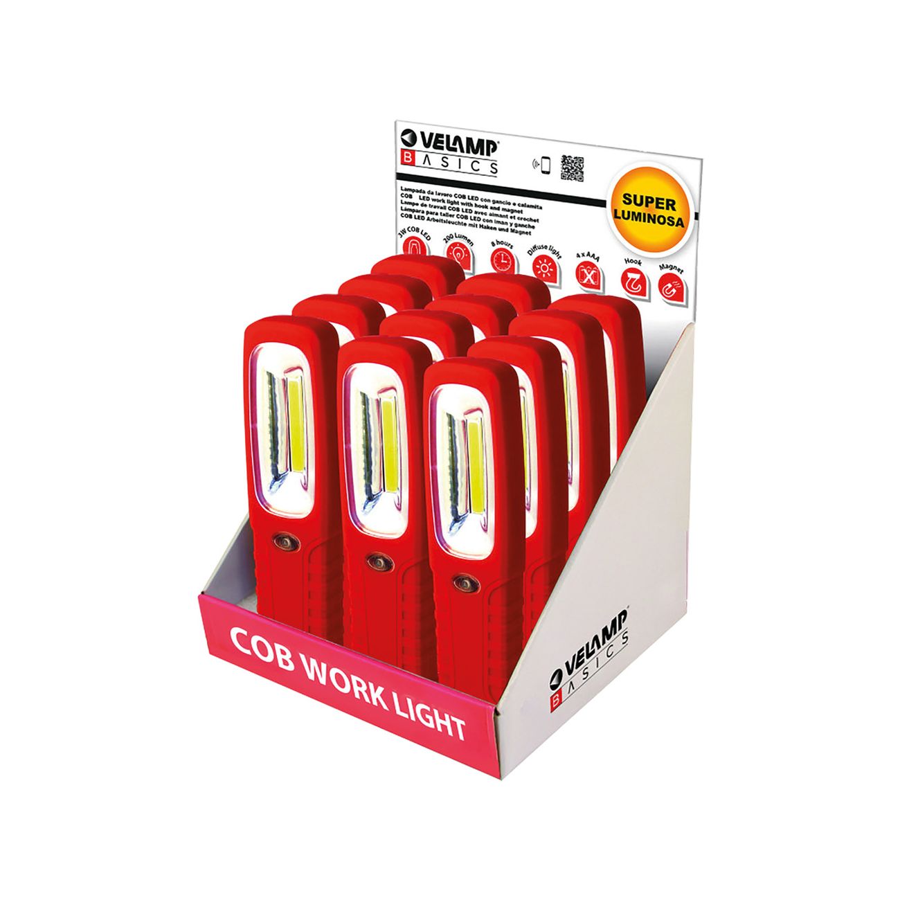 Espositore lampada da lavoro a led 3 watt