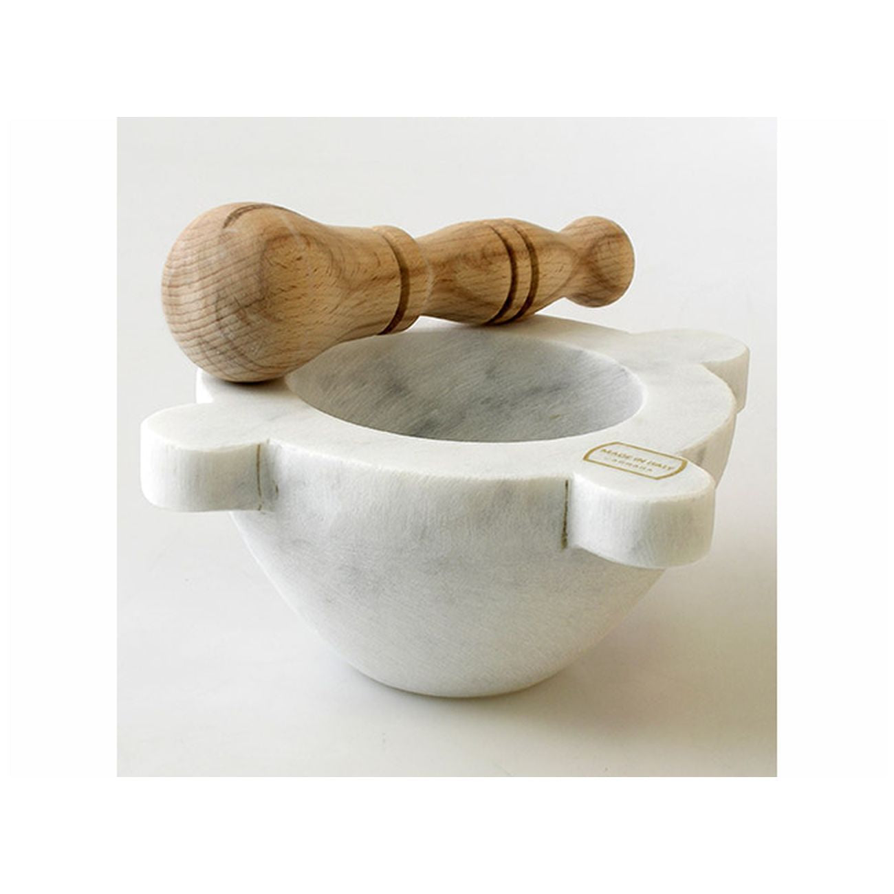 Mortaio Marmo Bianco Con Pestello Cm  18