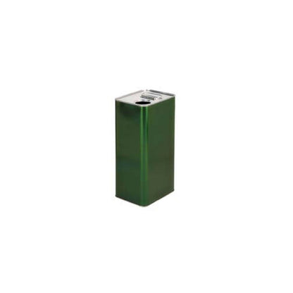 Lattina per olio rettangolare lt.5 -con  tappo - cm.15x12x31,5h - 8 pz