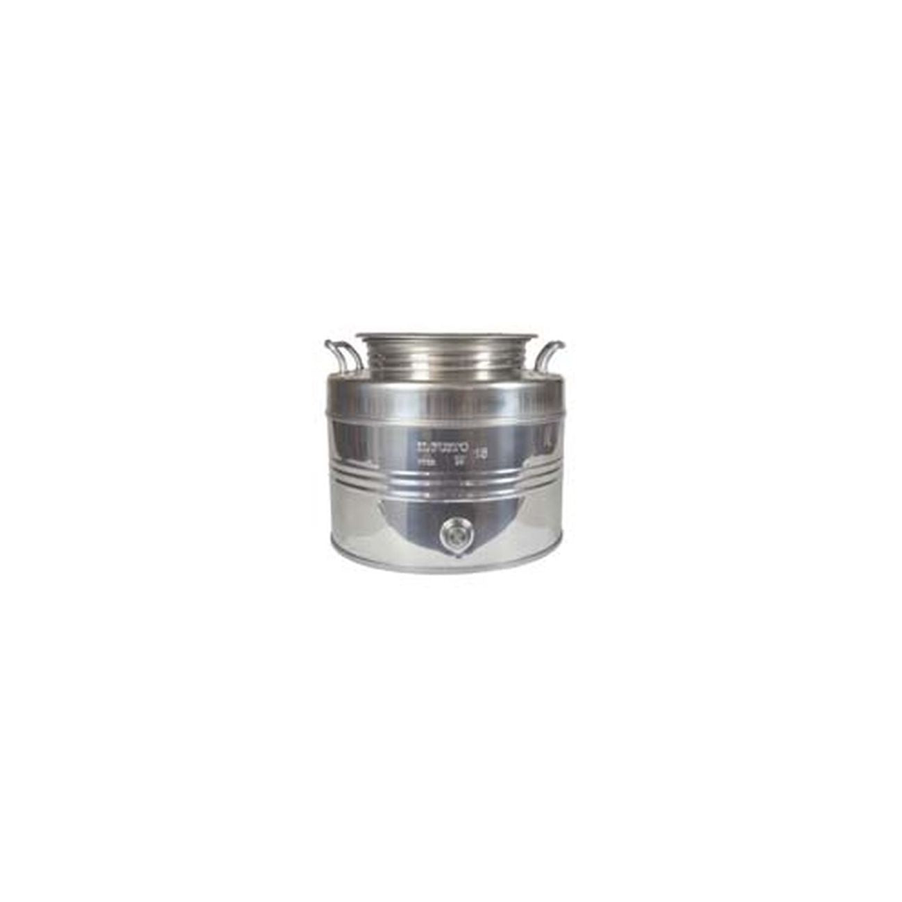 Fusto inox per olio graffato lt.15 - Ø mm.310x290h.