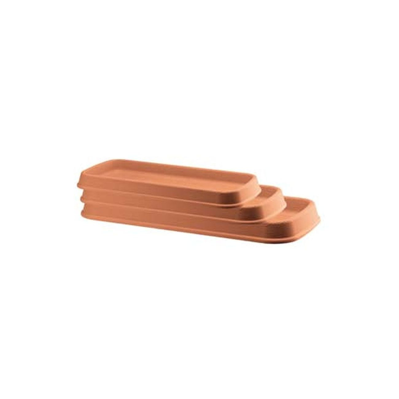 Sottofioriera in plastica - color Terracotta