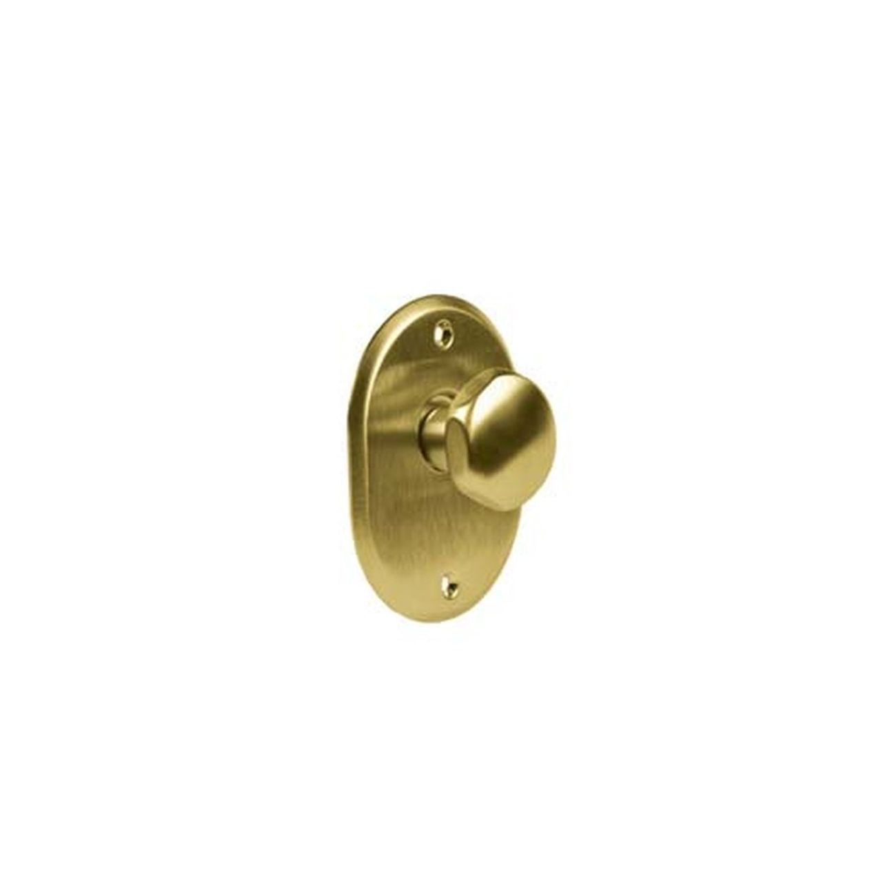 Mostrina ovale con pomolo in ottone lucido - mm.70x90h. sp. mm.4 - pomolo mm.35