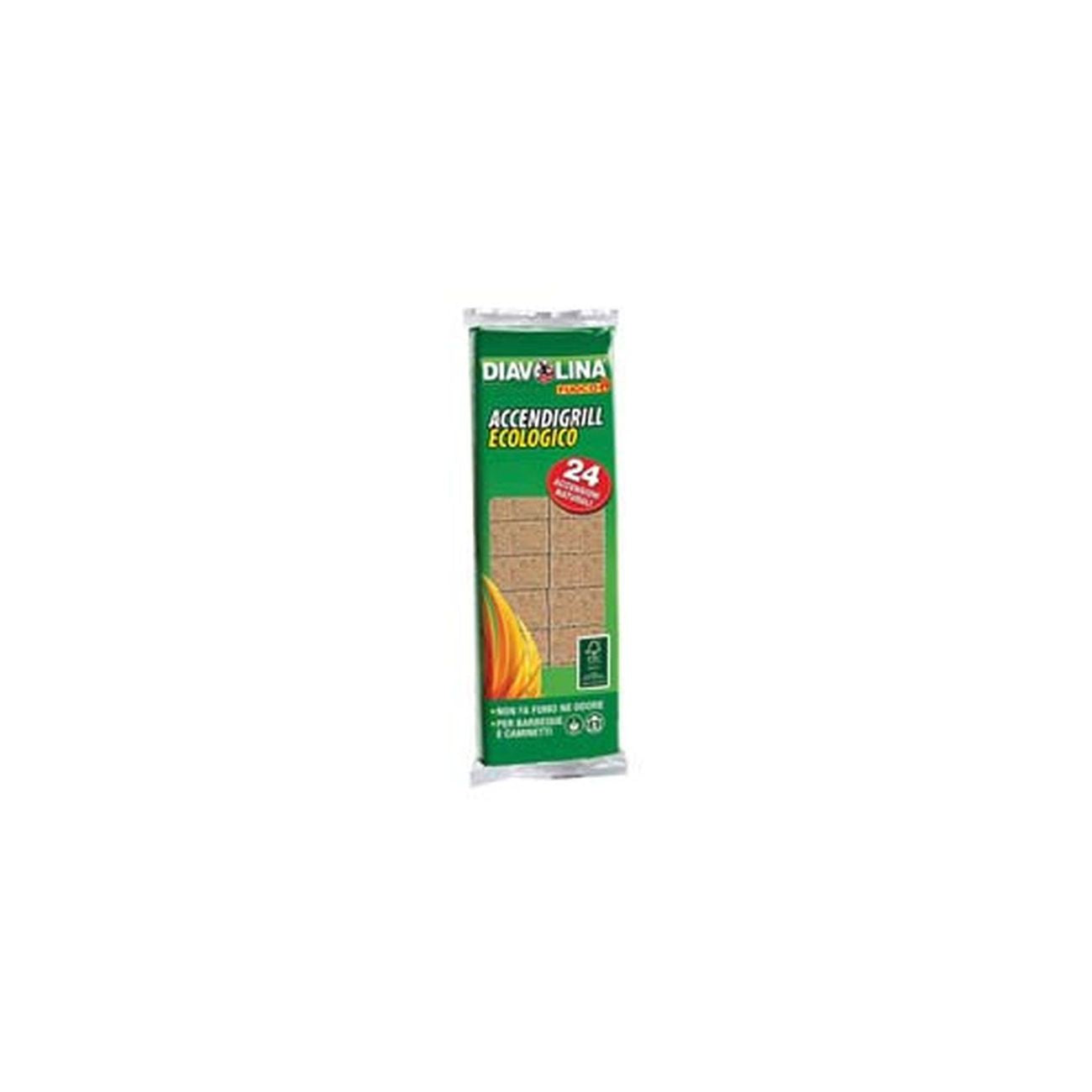 Diavolina accendifuoco naturale 24 pz. - pz 24 - 24 pz