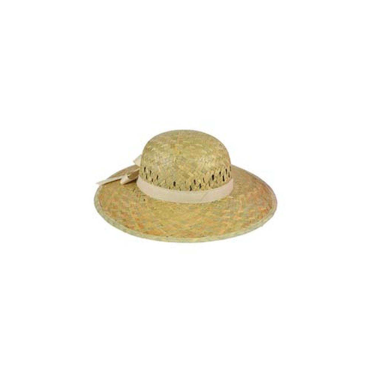 Cappello in paglia naturale modello donna misura unica busta da pz.12 - 12 pz