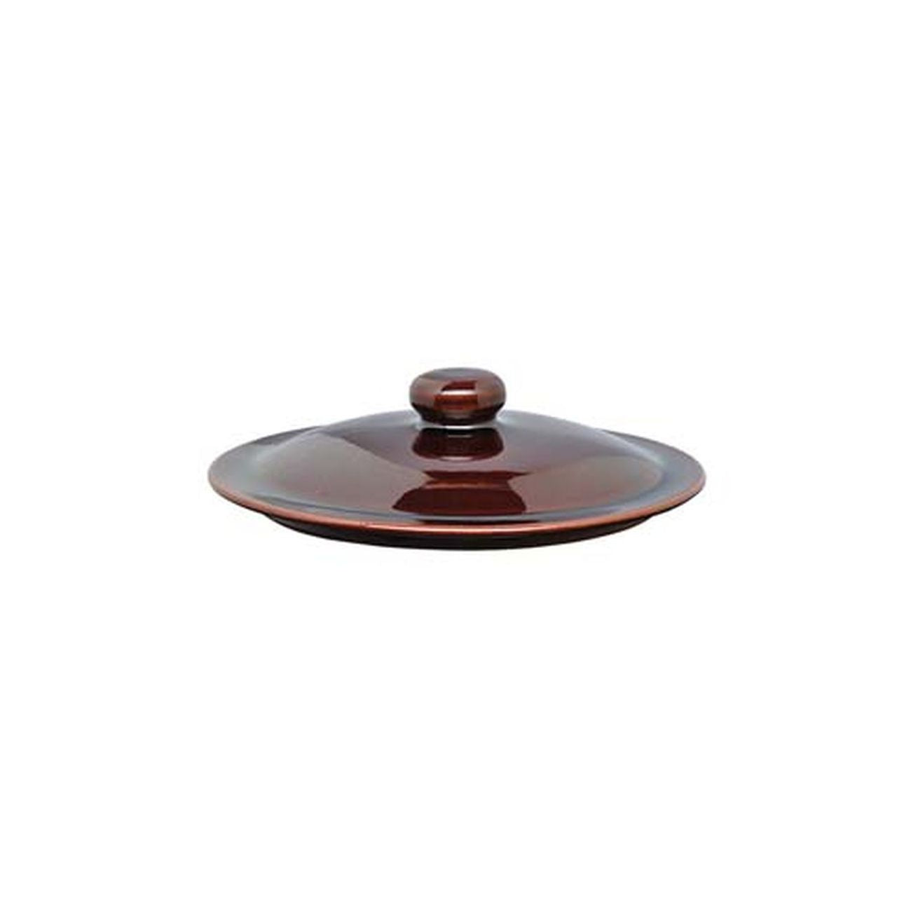 Coperchio in terracotta brunella