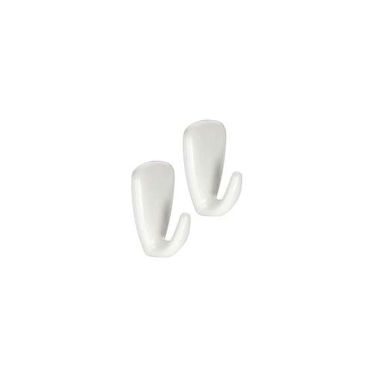 Gancio adesivo grande in plastica pz.2 presto - cm.3x4 - 6 pz