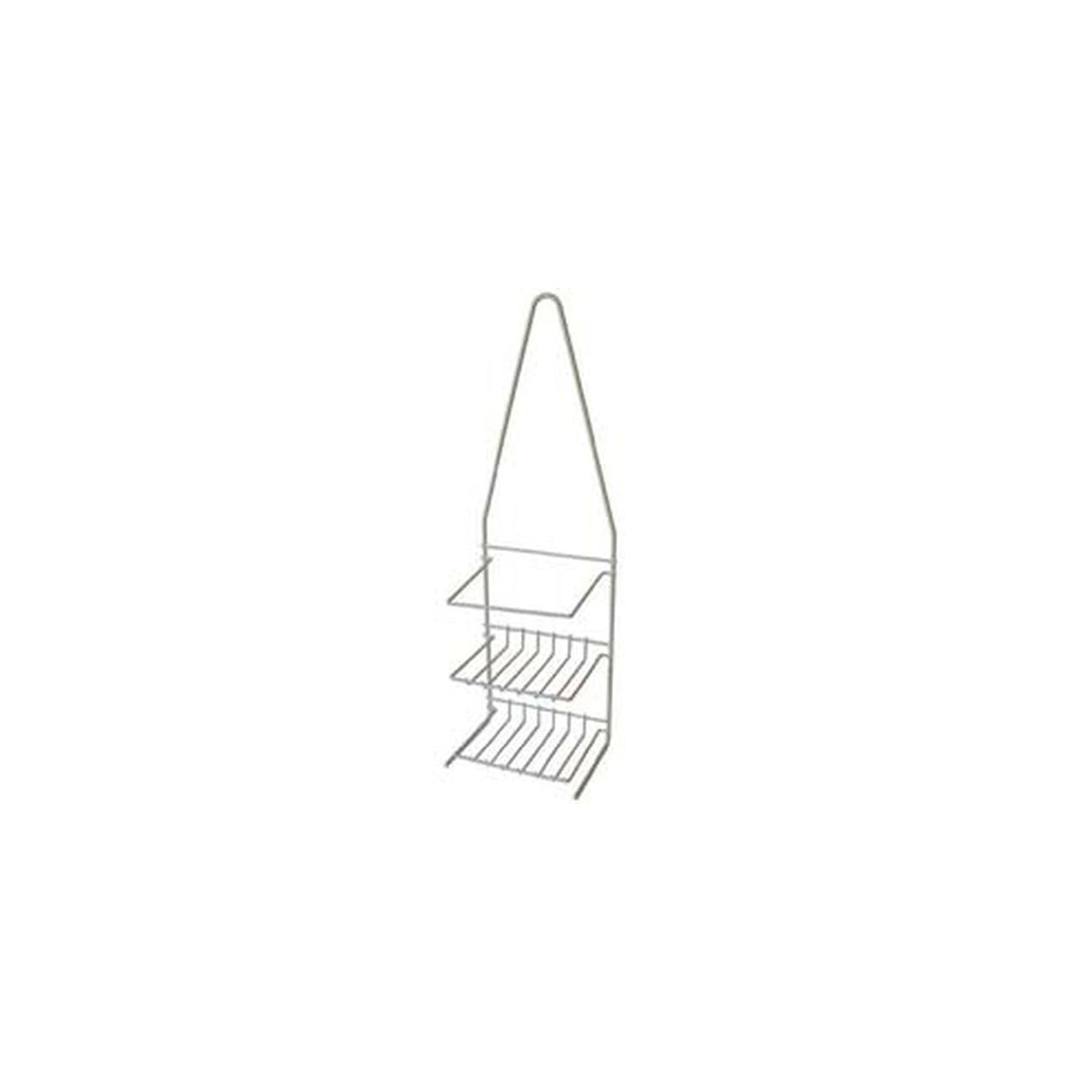 Supporto a 2 piani per doccia ellipse - cm.14x10x45