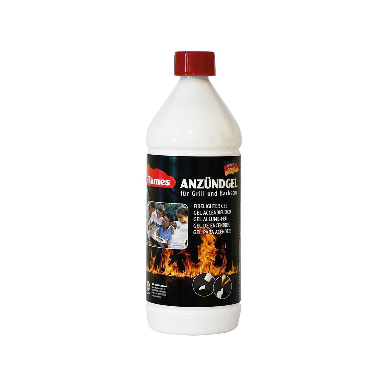 Accendifuoco gel 'flames' ml 1000 - 12 pz