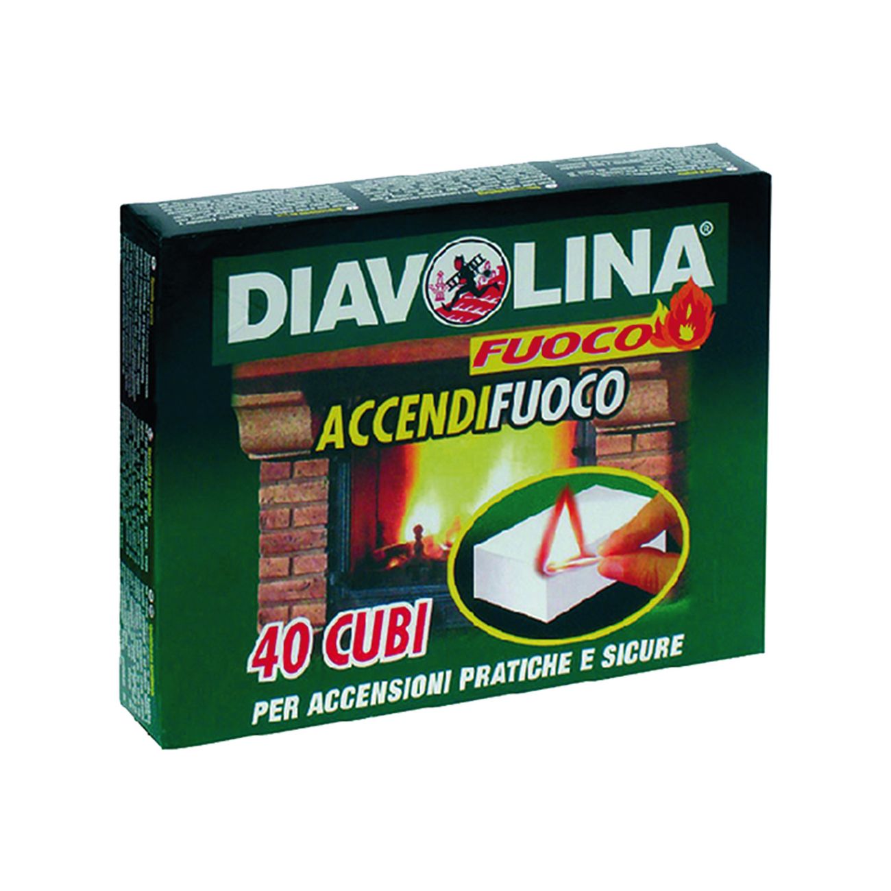 Diavolina 'accendifuoco' 40 cubi - art. 15300 - 24 conf.