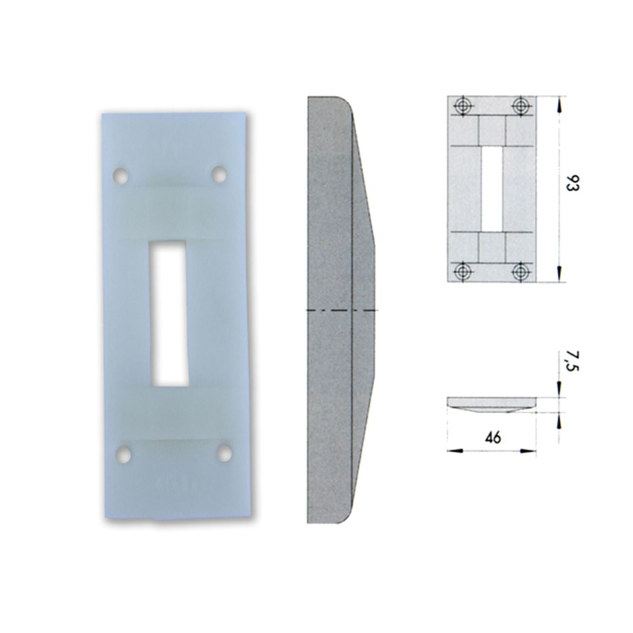 Cisa 06062-00-0 Contropiastra Nylon