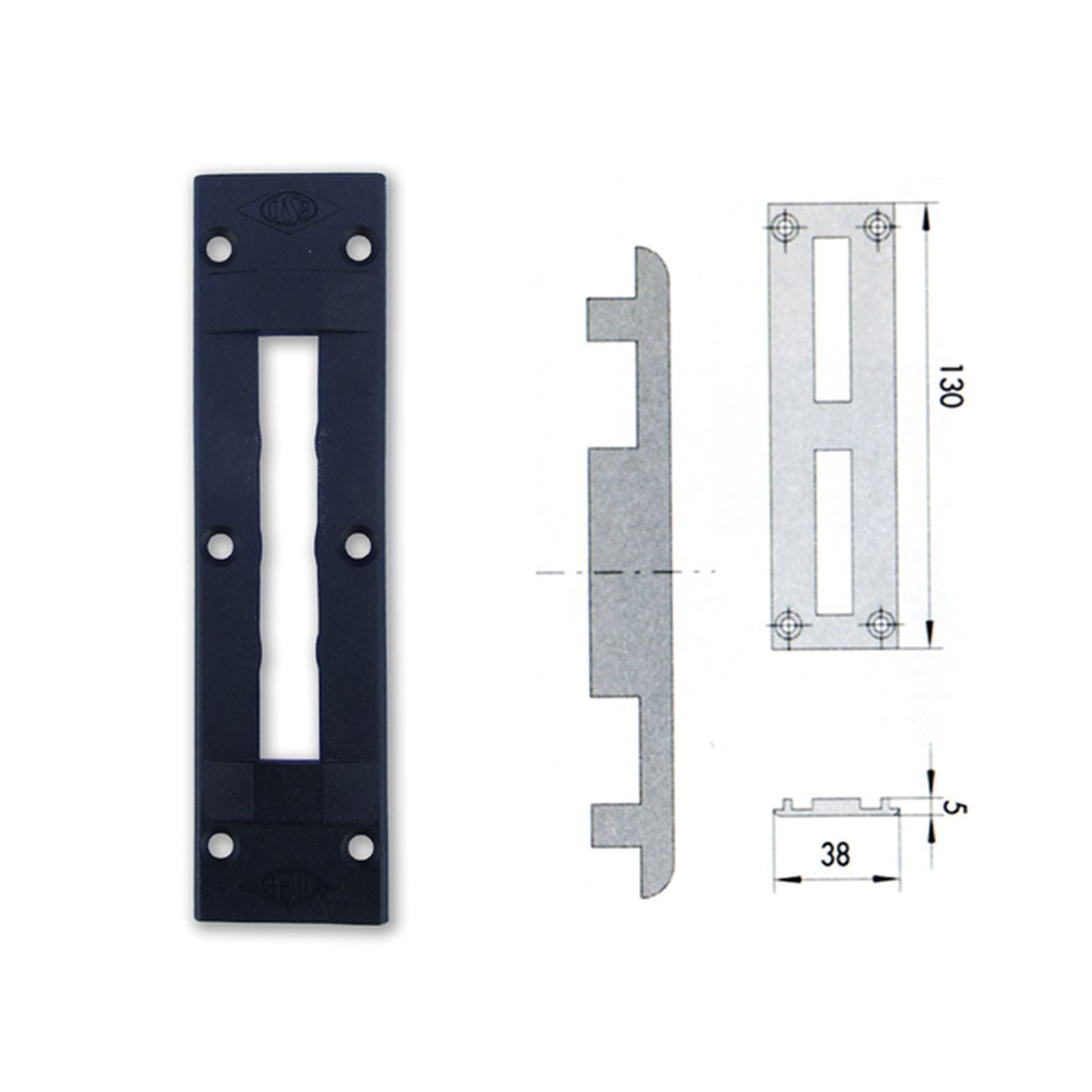 Cisa 06277-02-0 Contropiastra Nylon