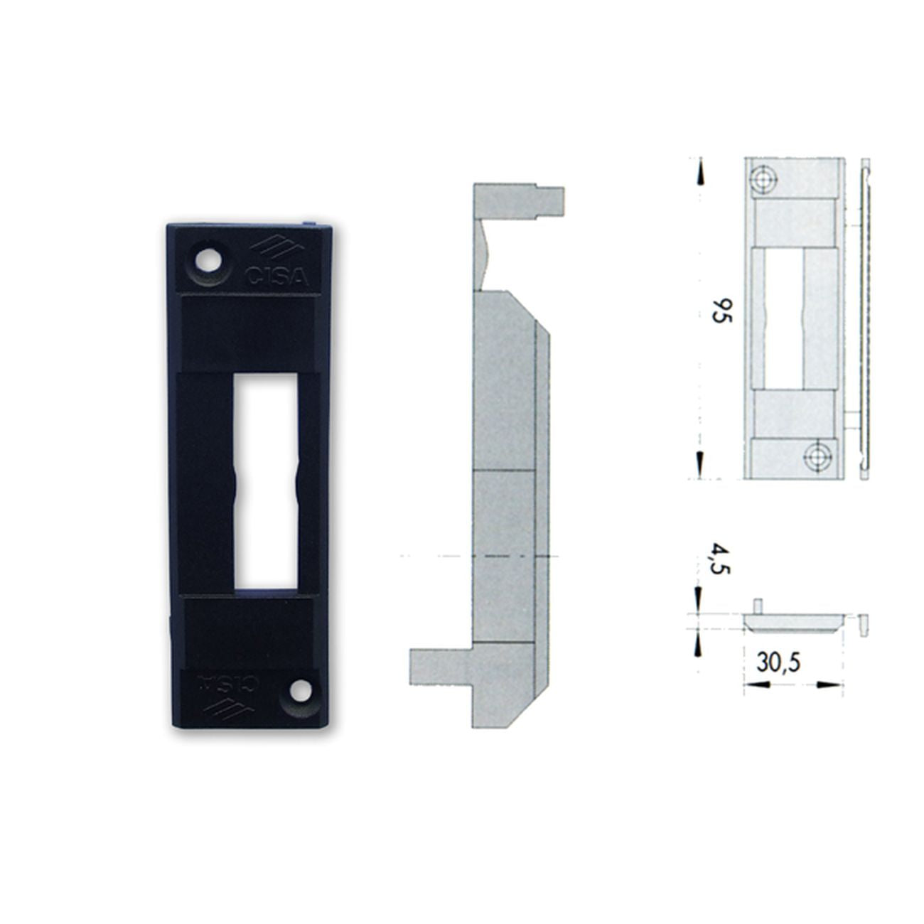 Cisa 06287-27-0 Contropiastra Nylon