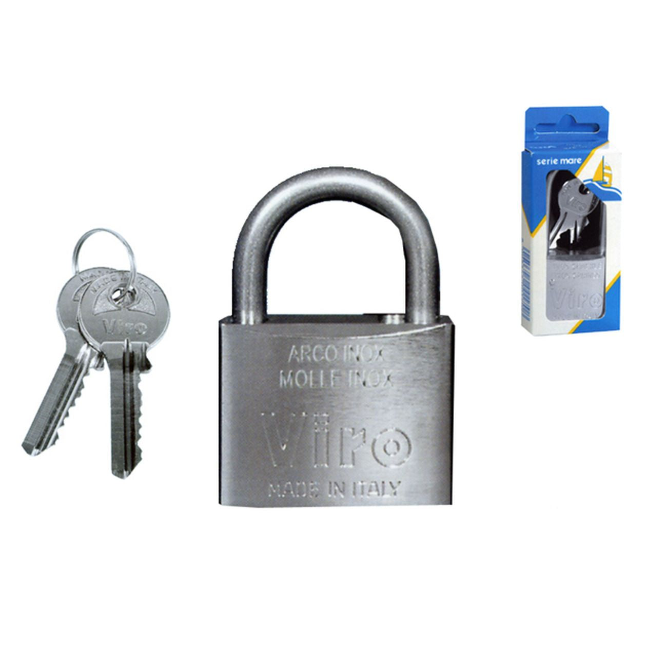 Viro 371 Lucchetto  Inox Mm30 Arco Mm15