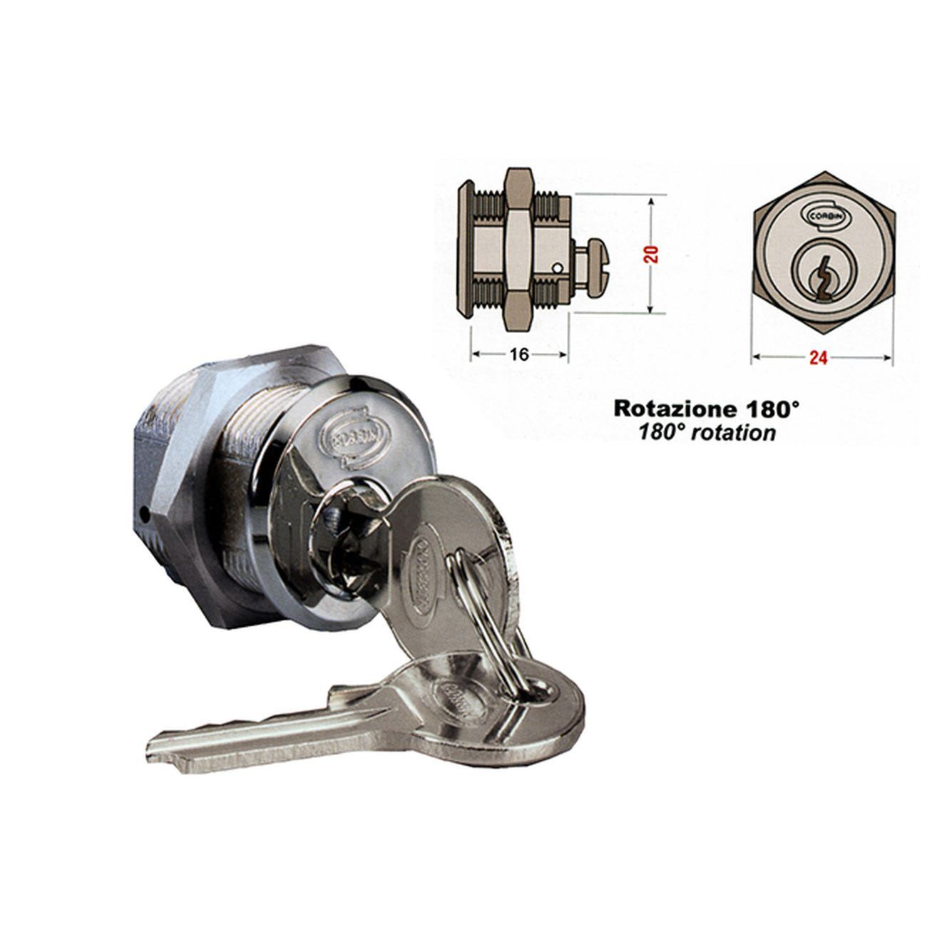Yale 8950025 Serr Cilindretto Mm25