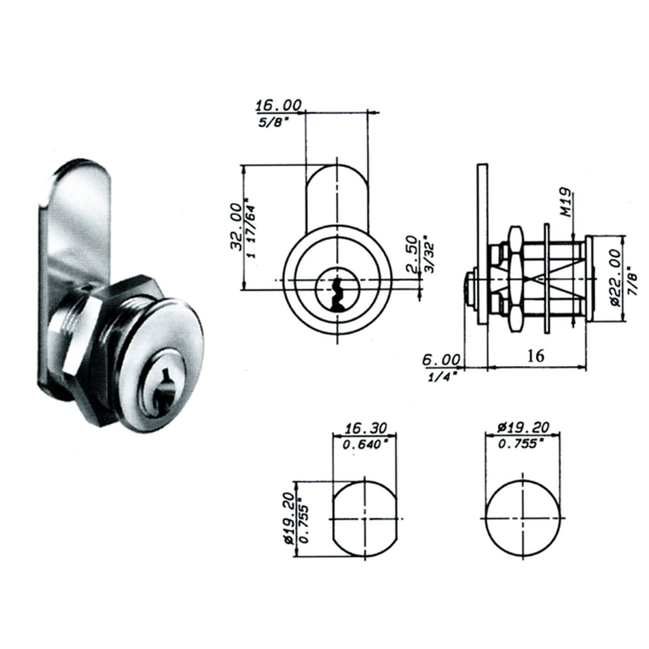 Meroni 2251Bis Serr Cilindro Mm 25 Nic