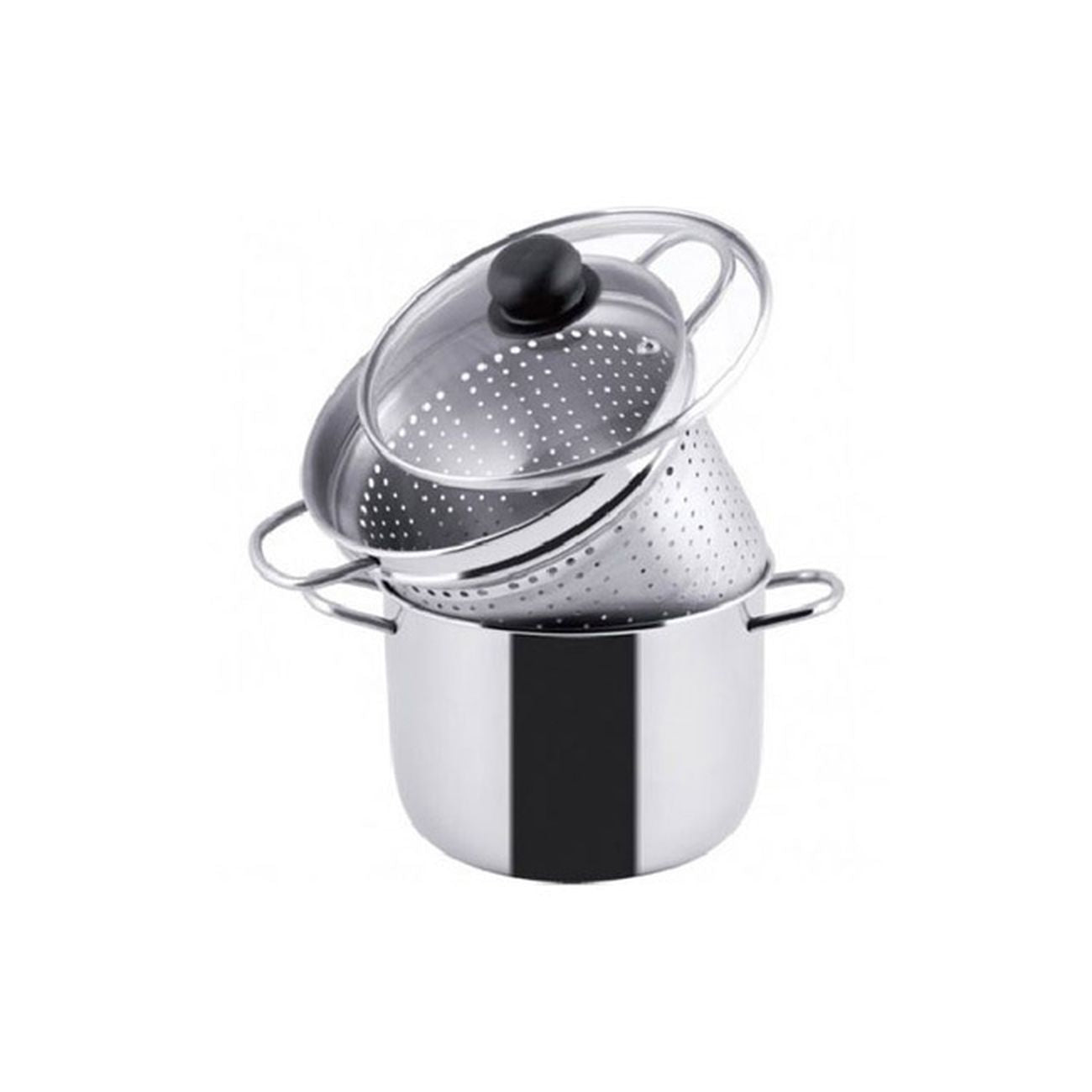 Pastissima con coperchio in vetro - in Acciaio Inox