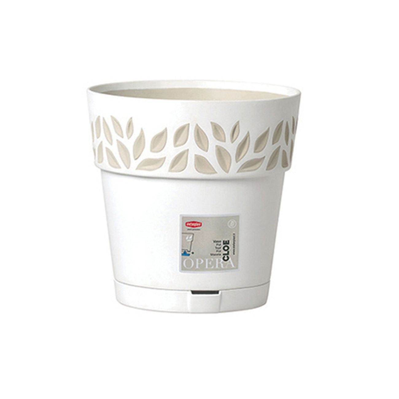 Vaso Opera Cloe con riserva d'acqua - colore Bianco