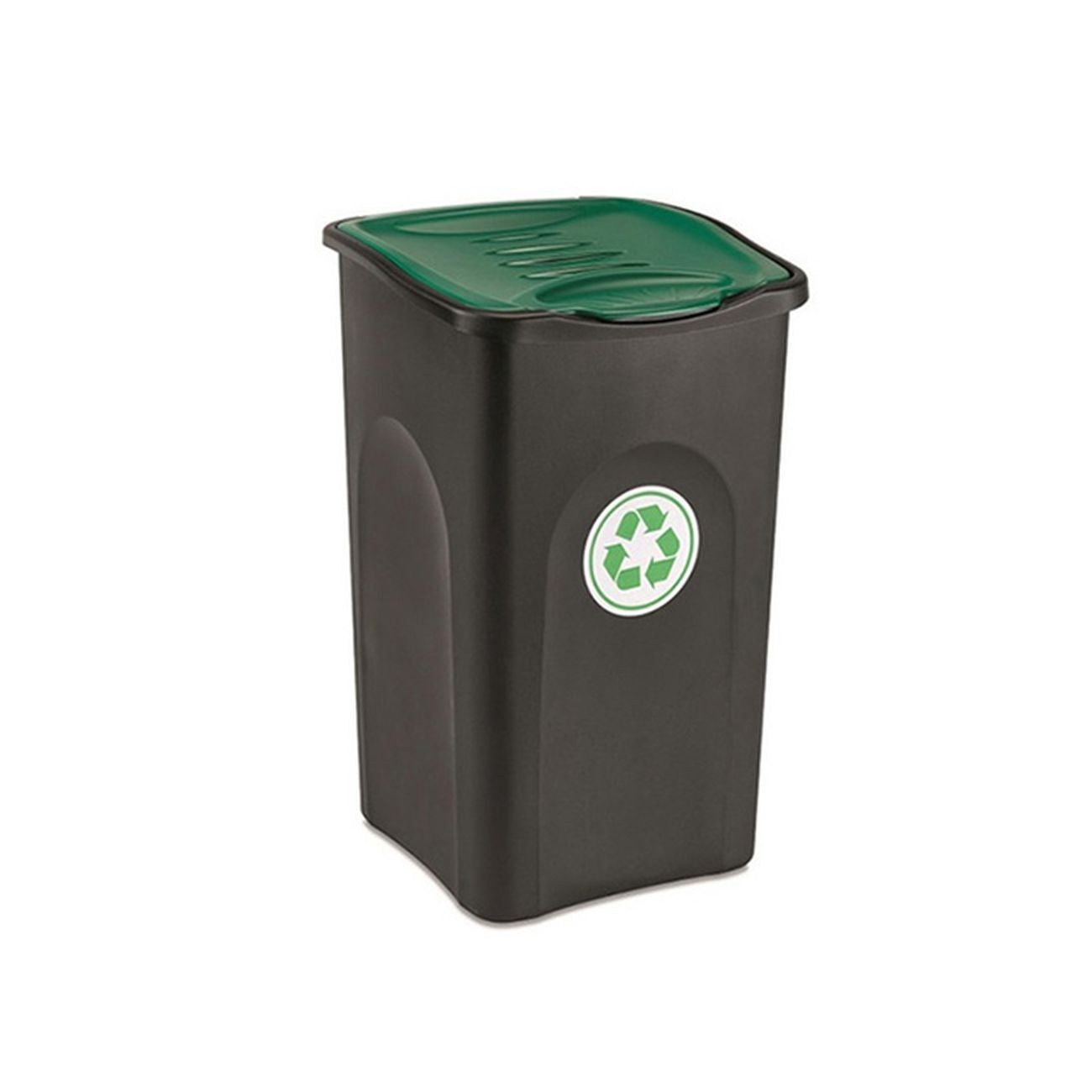 Pattumiera Ecogreen Lt.50 Nero Con Verde 70651