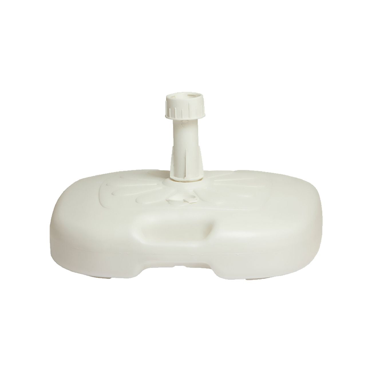 Base plastica per ombrellone con maniglie 45 x 45 - capacità 20 lt.