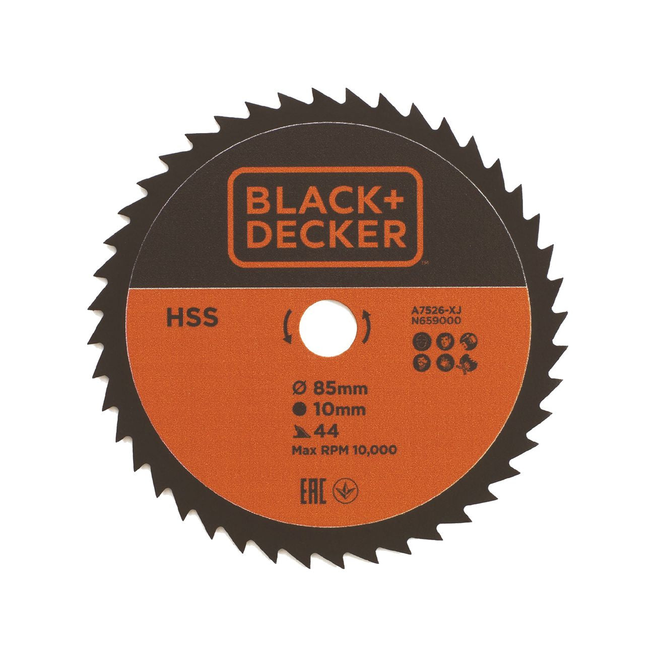 Lama hss per mini sega circolare Ø 85 mm foro 10 mm - 44 denti