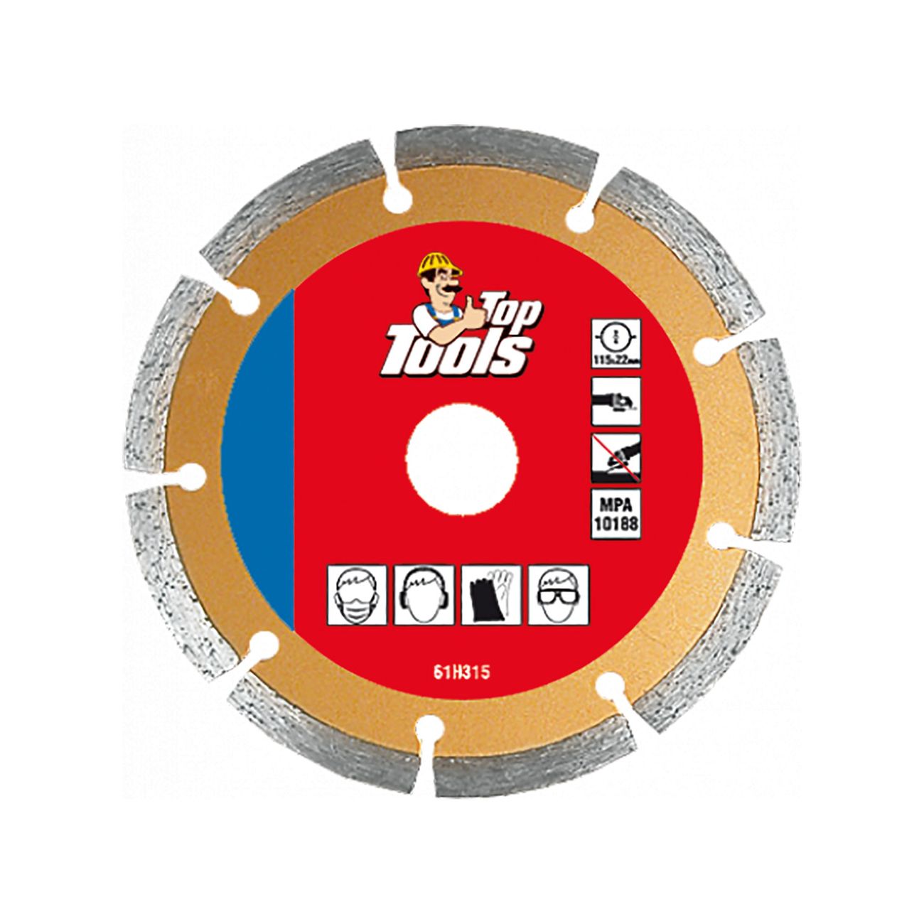Disco diamantato Ø 115 mm - foro 22,2 mm corona a settori