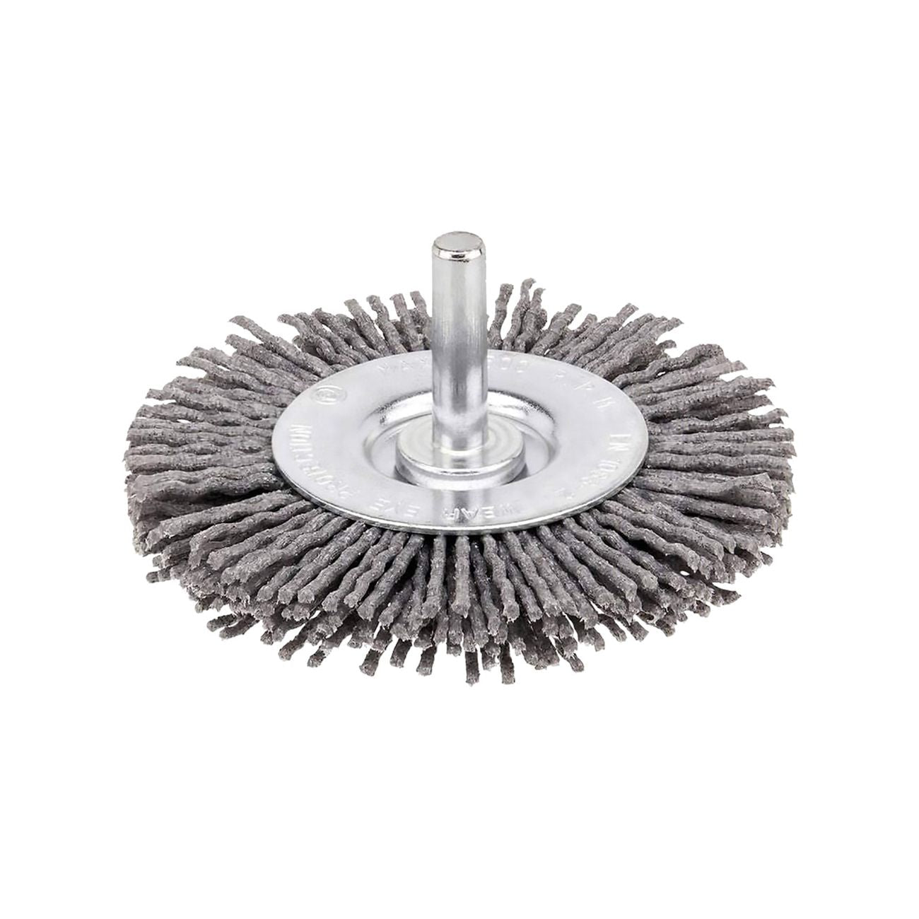 Spazzola circolare con gambo Ø mm  75 - spessore fili 10 mm - ideale per la finitura