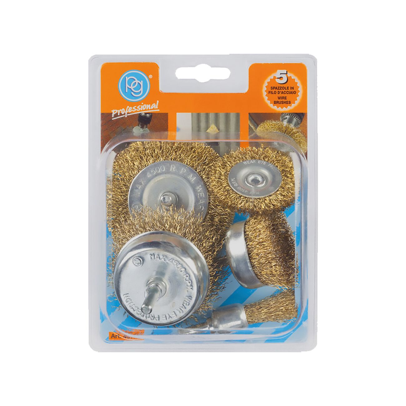 Set spazzole per trapano set 5 pezzi