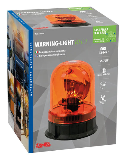 La confezione di RH-1, luce di segnalazione alogena, 12/24V