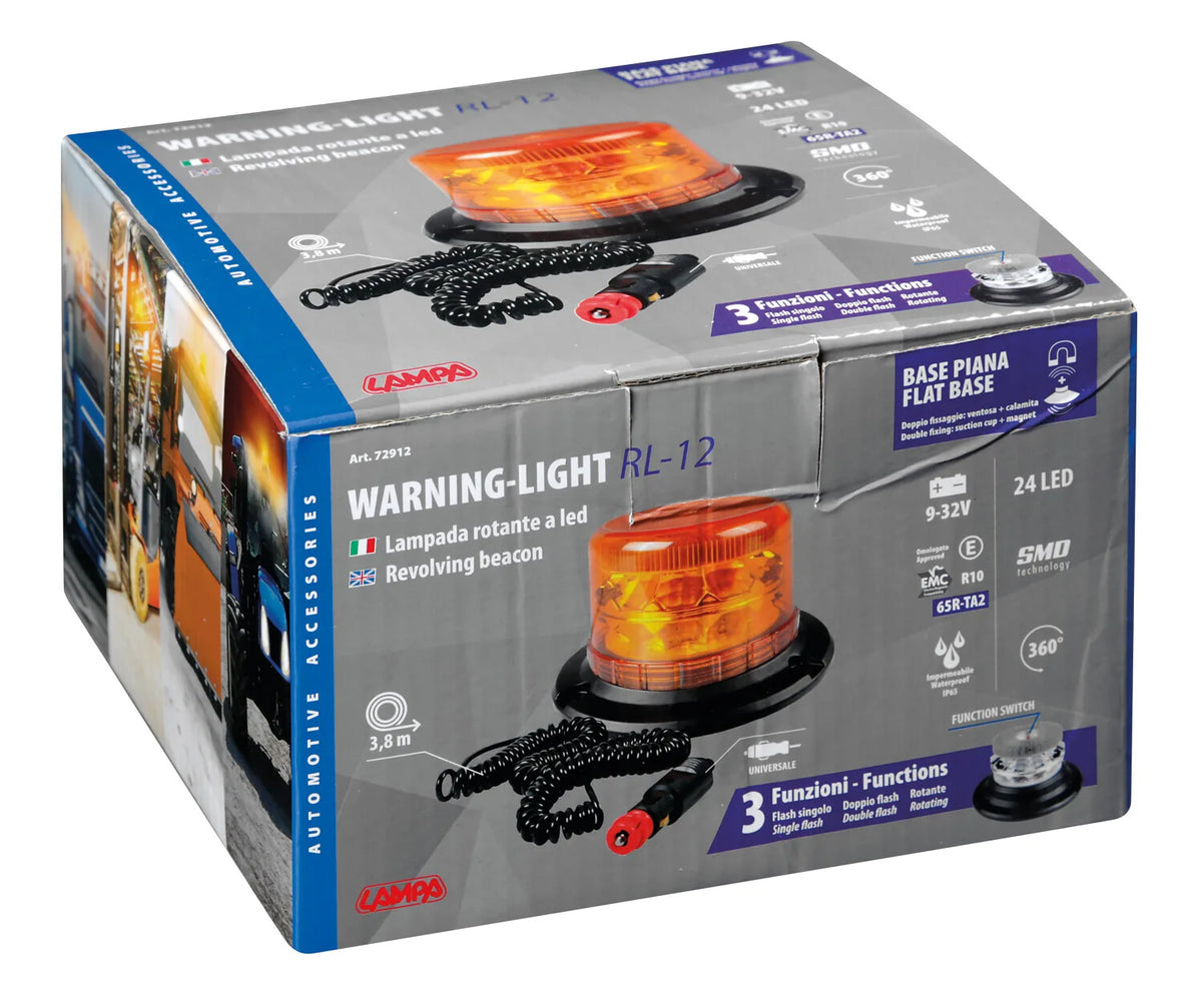 La confezione di RL-12, luce di segnalazione a Led, 12/24V