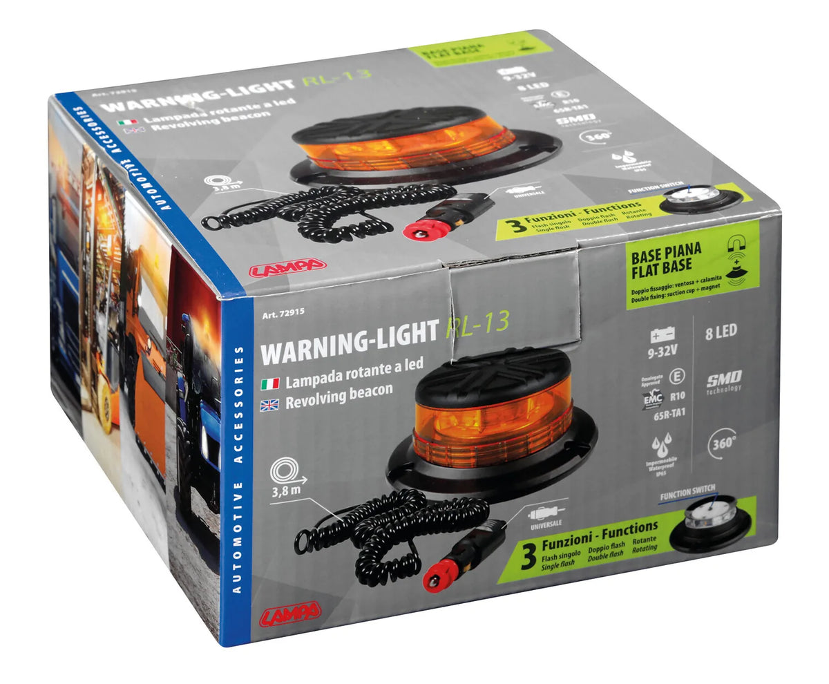 La confezione di RL-13, luce di segnalazione a Led, 12/24V