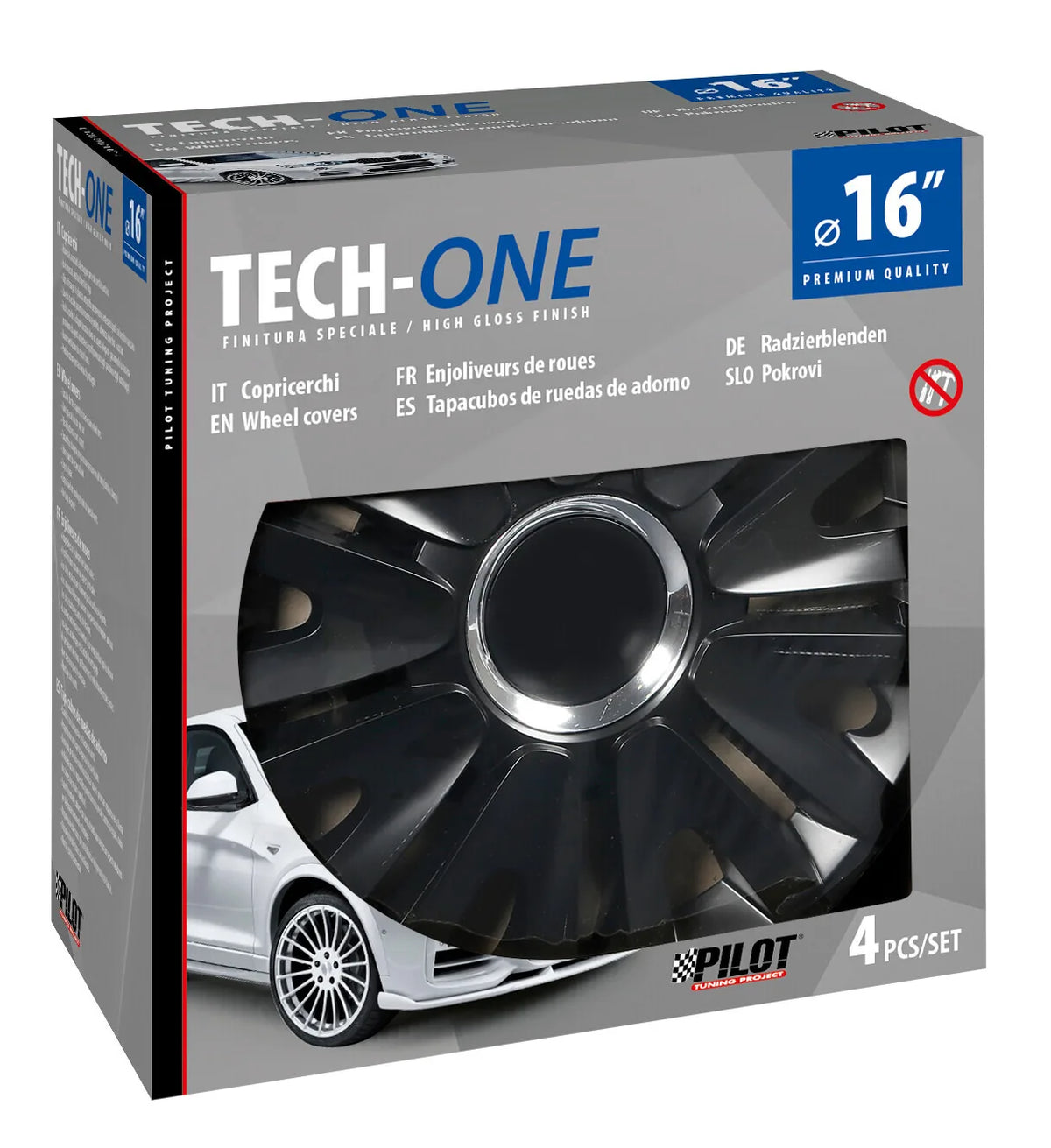 La confezione di Royal Black - Set 4 copricerchi - Ø, vista 3