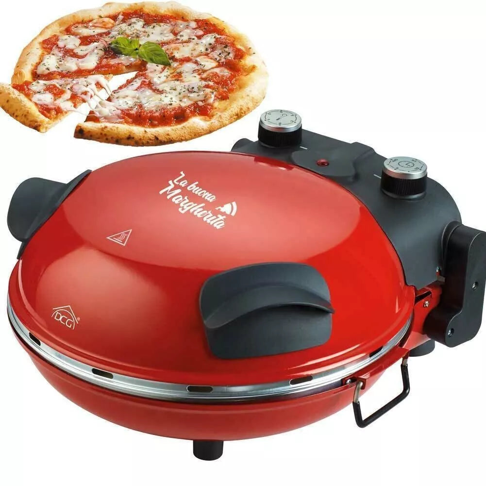 Dcg Eltronic Forno Pizza Maker Mb2300 1200w Timer E Termostato, Rosso