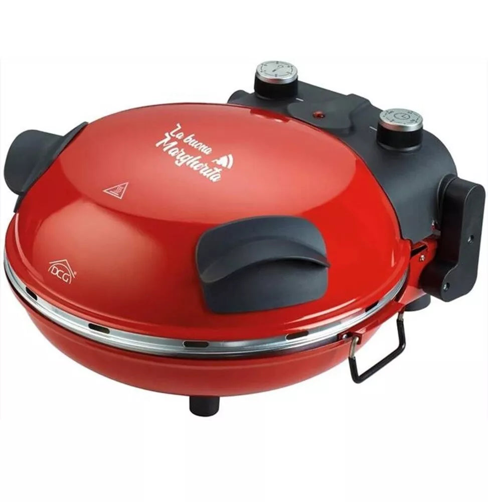 Dcg Eltronic Forno Pizza Maker Mb2300 1200w Timer E Termostato, Rosso  