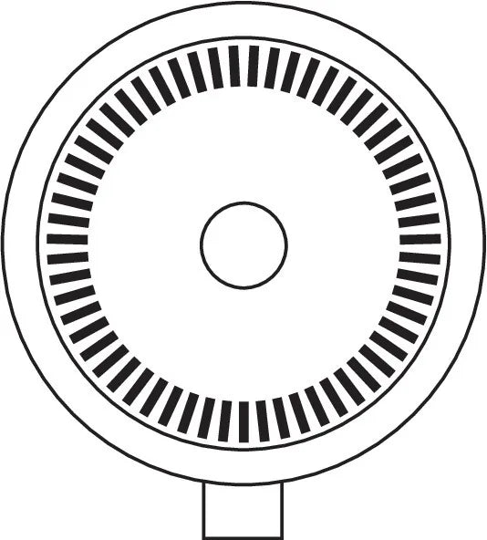Disegno tecnico quotato di Saturn, faro alogeno di profondità con luce di posizione a, con le misure, vista 2