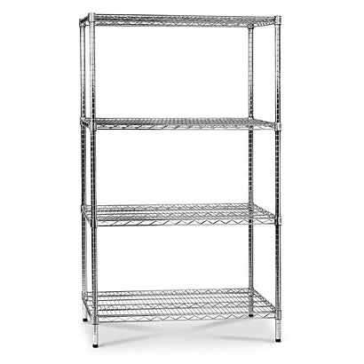 kit Scaffale carrello  america acciaio 4 piani 35x60x170h