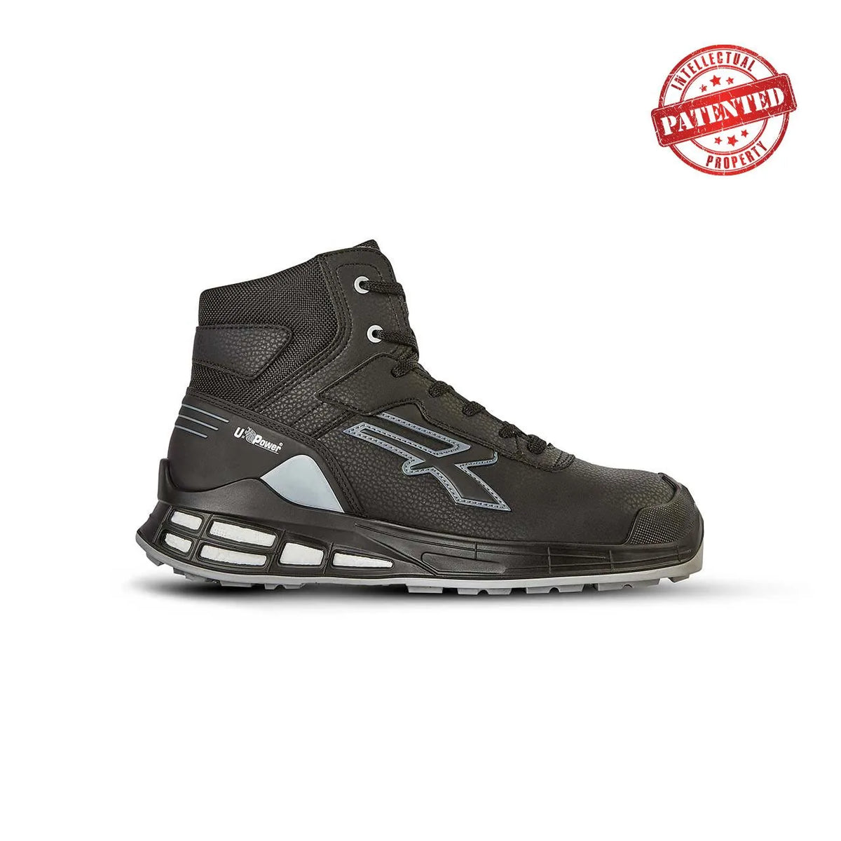 Scarpe antinfortunistiche alte U-Power CALEB s ESD S3S CI FO SR Black/Grey