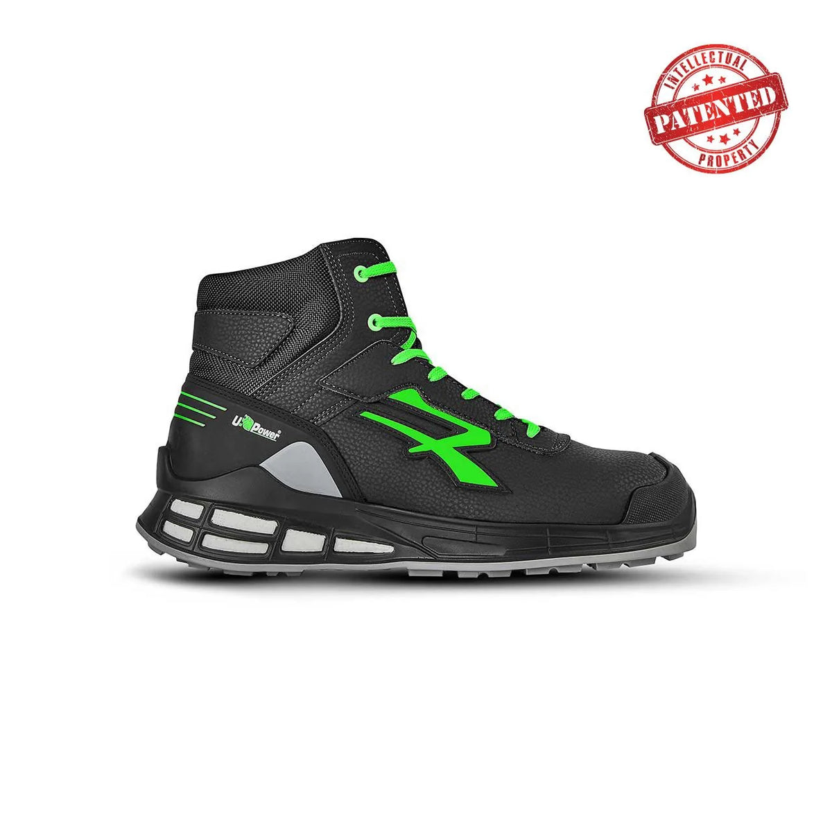 Scarpe antinfortunistiche alte U-Power KENT s ESD S3S CI FO SR Black/Green