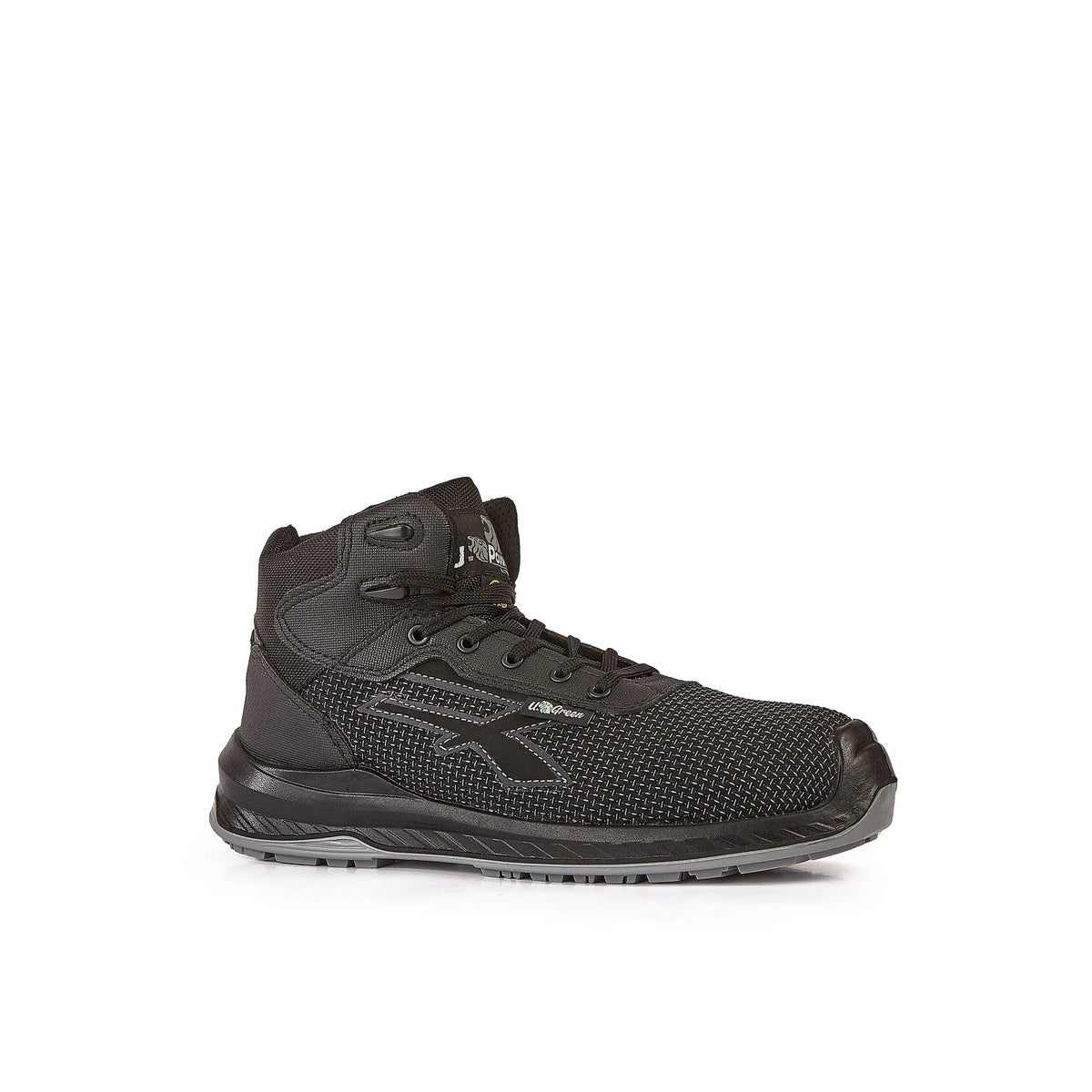 Scarpe antinfortunistiche alte U-Power LAND UK s ESD S3S CI FO SR Black