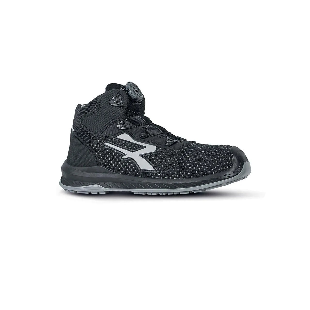 Scarpe antinfortunistiche alte U-Power PANAMA UK s ESD S3S CI FO SR Black/Grey