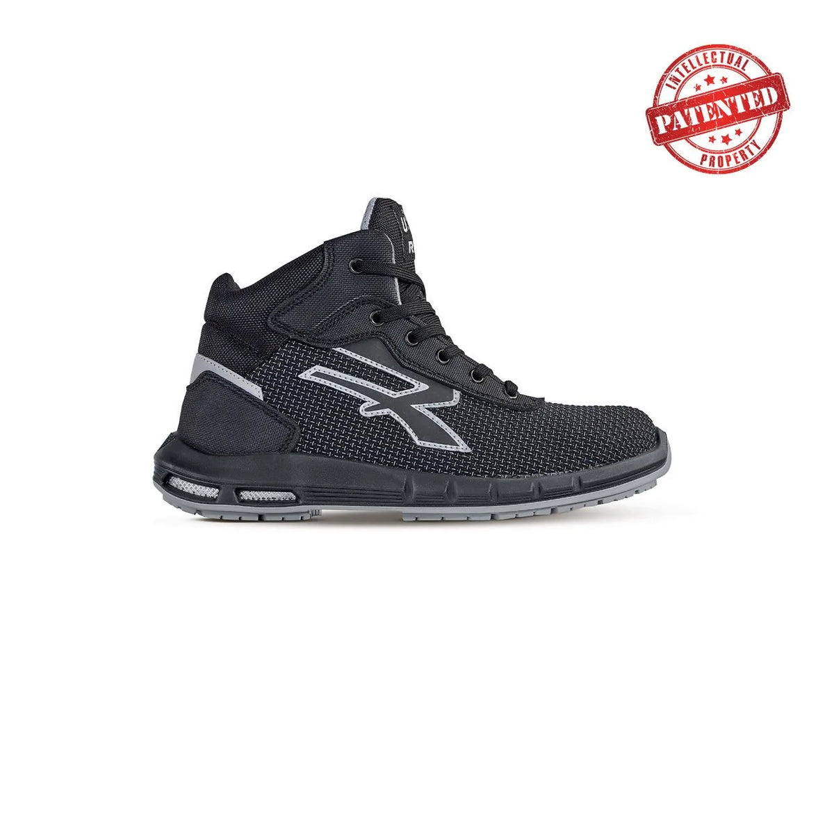 Scarpe antinfortunistiche alte U-Power VELAR PLUS s ESD S3S CI FO SR Black/Grey