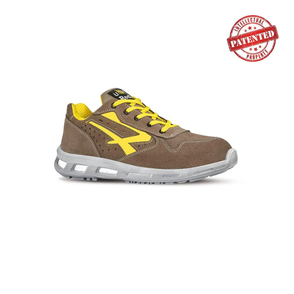 Scarpe antinfortunistiche basse da donna U-Power ADVENTURE s ESD S1PS FO SR Taupe/Yellow