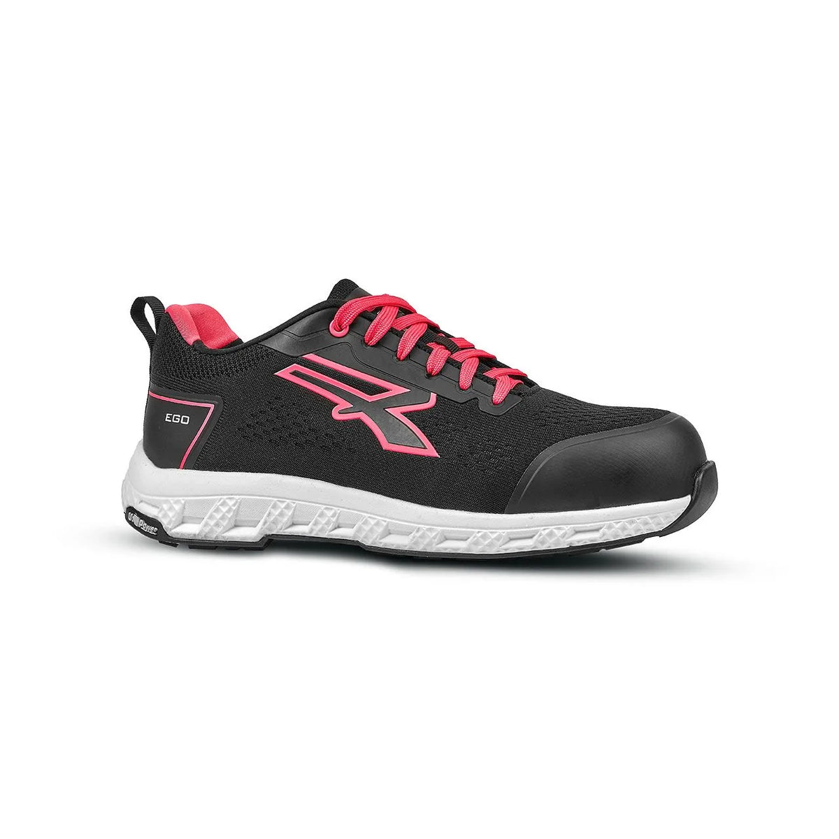 Scarpe antinfortunistiche basse da donna U-Power MAYA ESD S1PS HI HRO FO SR Black/Pink Fluo