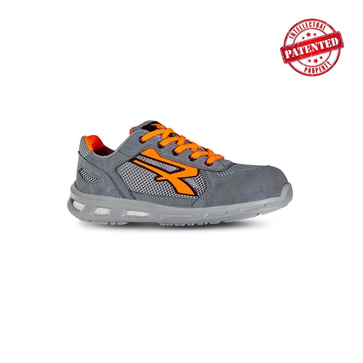 Scarpe antinfortunistiche basse da donna U-Power ULTRA s ESD S1PS FO SR Grey/Orange Fluo