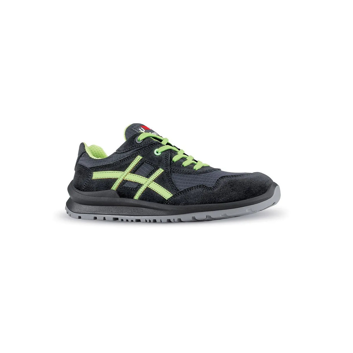 Scarpe antinfortunistiche basse U-Power AYRTON s S1PS FO SR Black/Verde Fluo